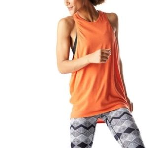 Racerback Layering Top Orange Deep Armholes